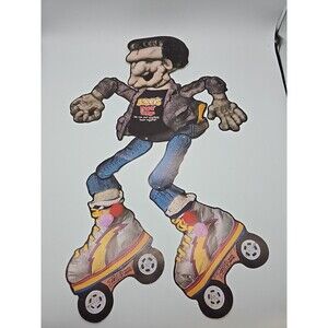 Die Cut Frankenstein Jeans & Roller Skates Wall Decor Trend Enterprise Jointed